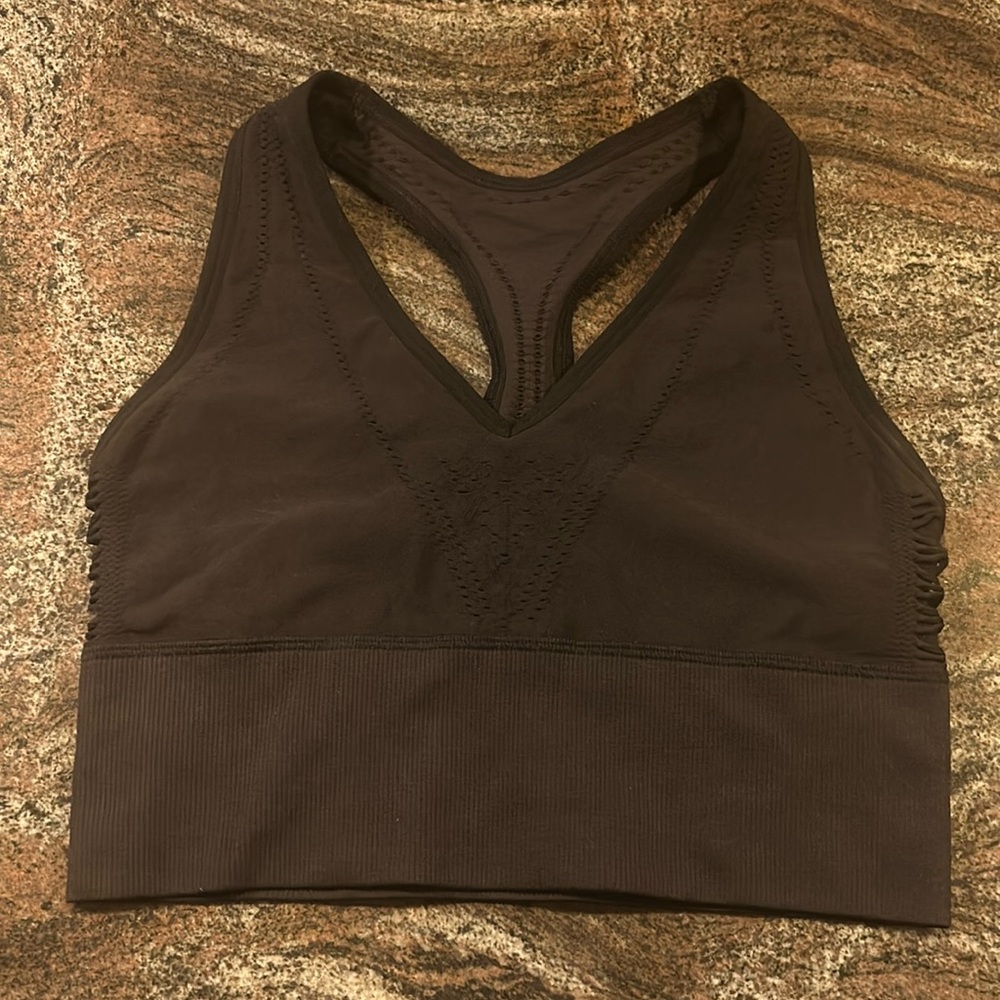 Pink Sport Black Sports Bra